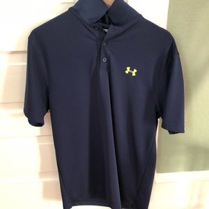 Under Armor Golf Polo Blue Medium